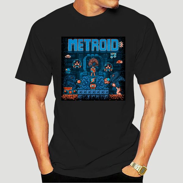 

тенниску metroids печатные футболки тройники топ-0415d