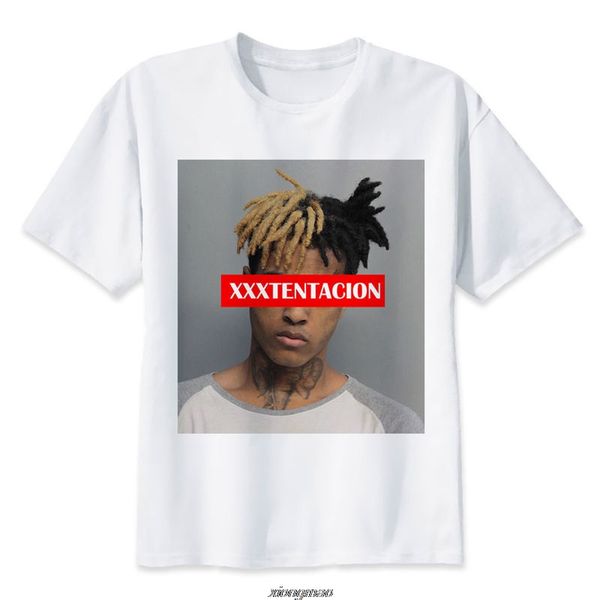 

xxxtentacion t shirt men cool t shirt hipster hip hop t-shirt o neck white tshirts for man tees streetwear