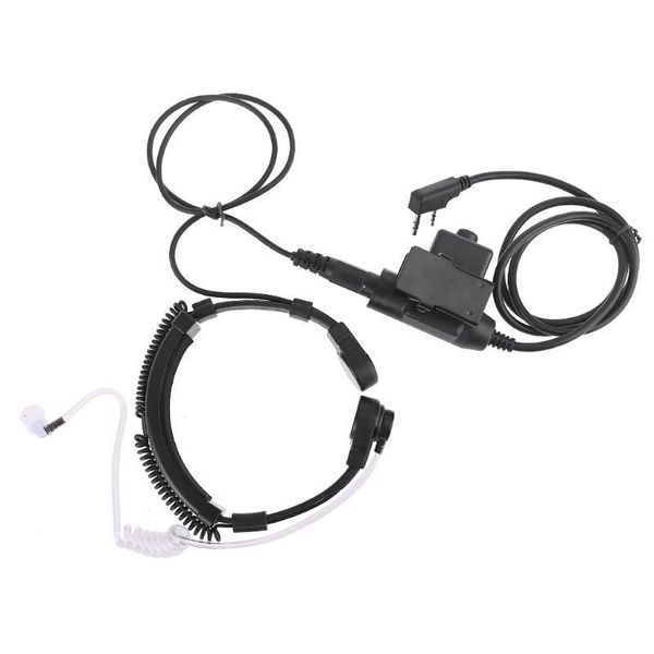 Walkie Talkie Microfone Heavy Duty U94 PTT Garganta Garganta Mic Earpiece Rádio NATO-Headset