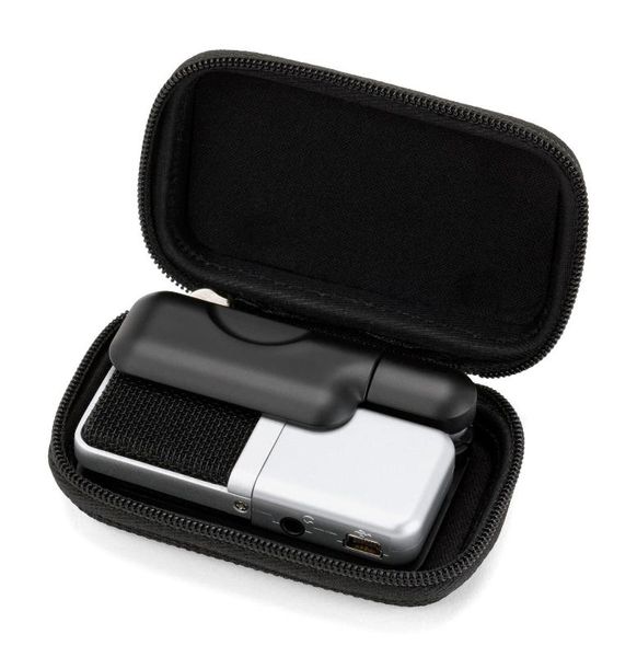 

original samson go mic clip type mini portable recording condenser microphone with usb cable and carrying case for recording
