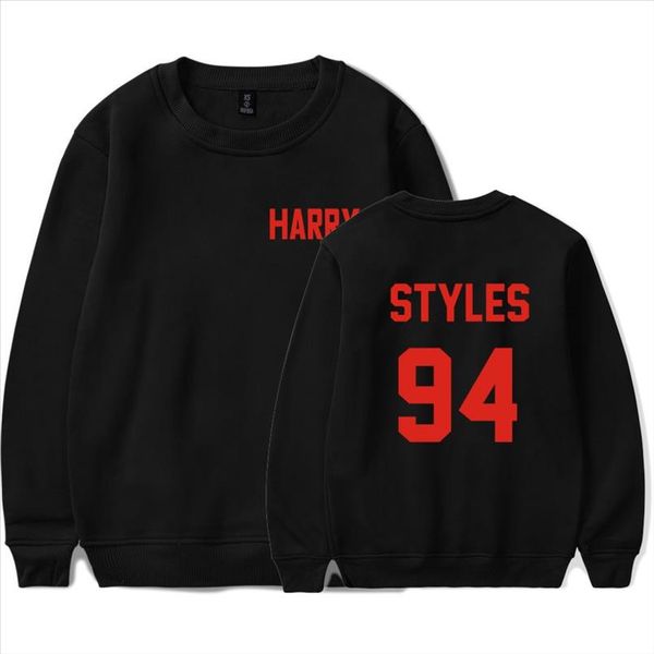 

harry styles harajuku casual hoodies men sweatshirt streetwear o neck autumn hoodies men women fans drop shipping, Black