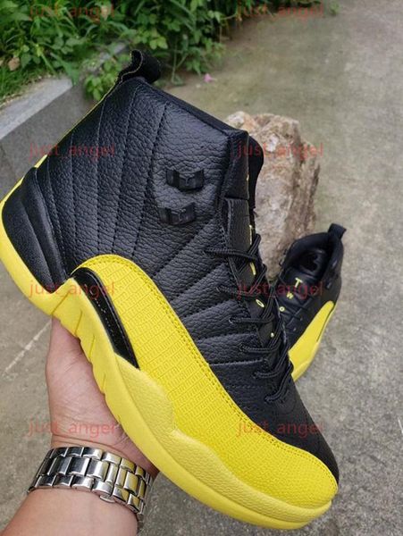 

hococal retro mens 1 4 5 11 12 14 basketball shoes bumblebee yellow black trainers sports sneakers reverse ferrary jumpman des chaussures