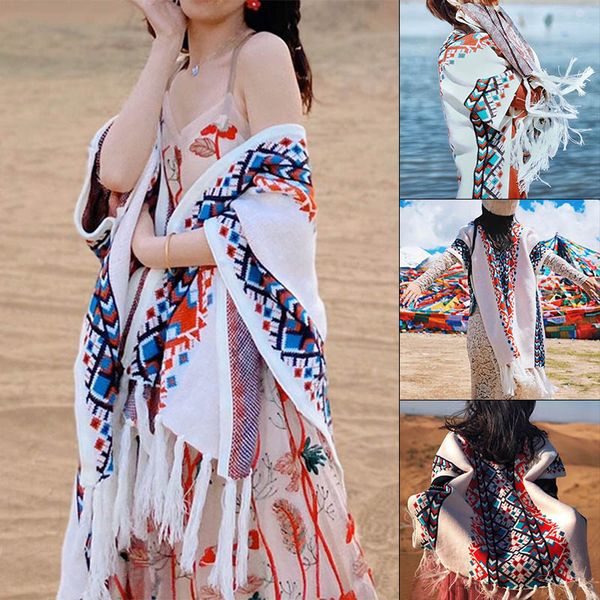

winter cloak women soft knitted print tassel cardigan capes shawl coat ponchos mujer invierno elegantes cape poncho women, Blue;gray