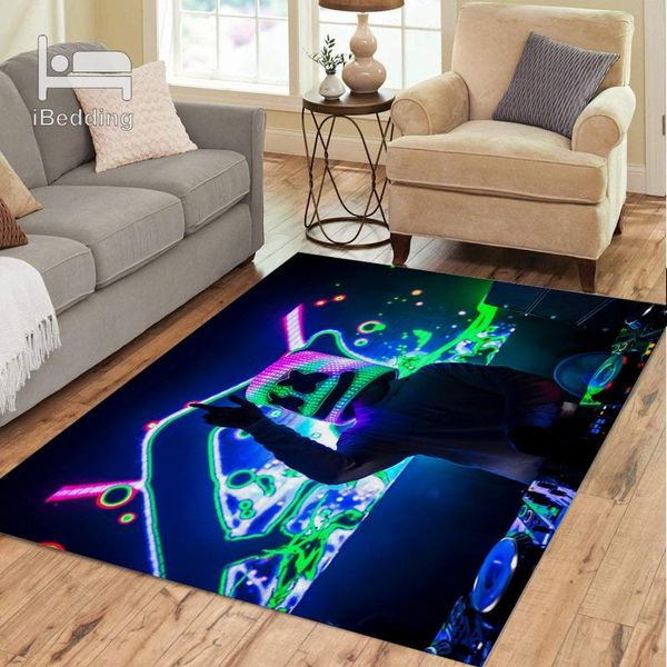 

dj 3d printed rectangle rug for yoga mats living room decorative