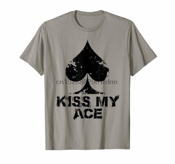 

clothing funny poker shirt kiss my ace card game spades t shirt