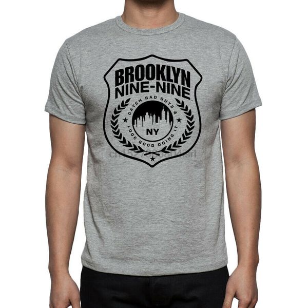 

brooklyn 99 nine nine shield catch bad guys funny sitcom new mens black t-shirt