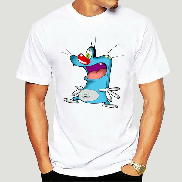 

men t shirt oggy and the cockroaches white tshirts women t-shirt-1367d