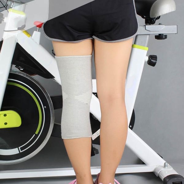 

knee support protector 1 pcs leg arthritis gym sleeve elasticated bandage knee pad bamboo charcoal knitted kneepads warm, Black;gray