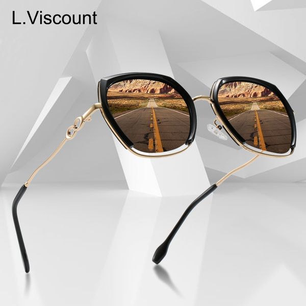 

square polarized sunglasses women design fashion oversized driving sun glasses for ladies travel goggle uv400, White;black