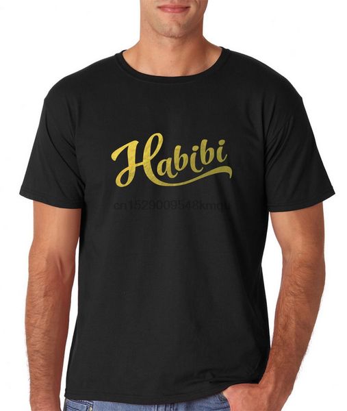 

habibi arabic men t shirts gold all sizes colors comfortable t shirtcasual short sleeve tee tee