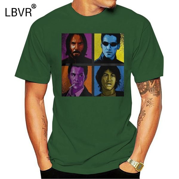 

pop keanu reeves movies unique t-shirt black-navy men-women