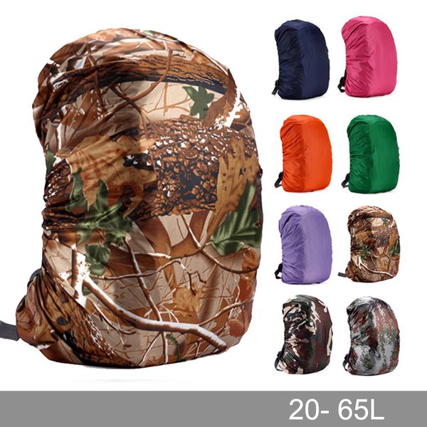 

rain cover backpack 20l 30l 35l 40l 50l 60l waterproof bag camo tactical outdoor camping hiking climbing dust raincover