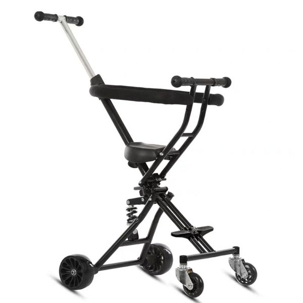 

children trolley light fold adjustable height suv damping system 1~5 years old four rounds child trolley