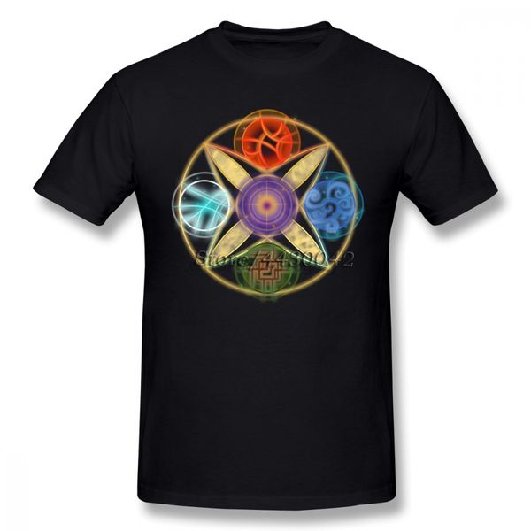 

elemental mandala t-shirt for men plus size cotton team tee shirt 4xl 5xl 6xl camiseta