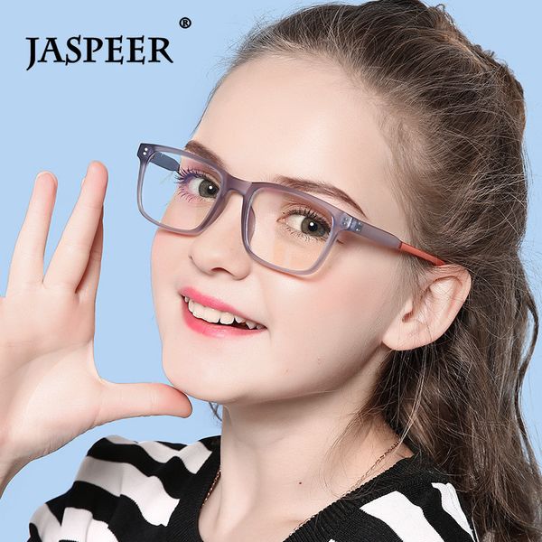 

jaspeer retro square kids computer glass children blue light blocking glasses for boys girls goggle eyeglasses tr90 light frame, White;black
