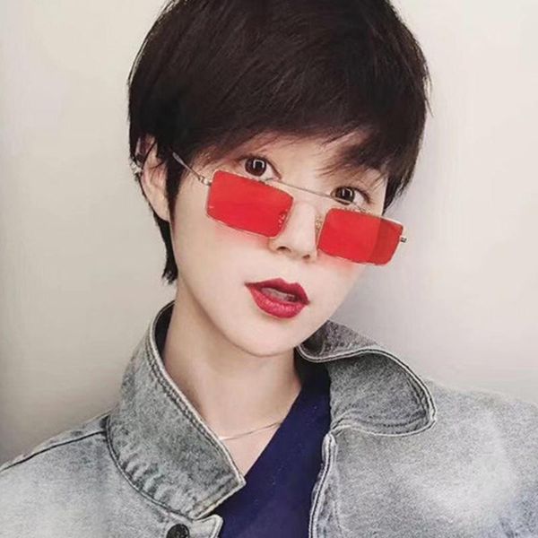 

dcm fashion small sunglasses women retro rectangle sunglass brand designer female small narrow sun glasses, White;black