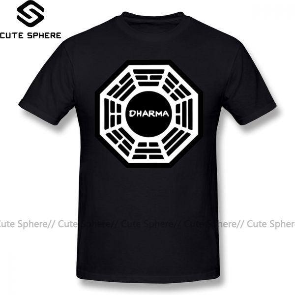 

dharma t shirt dharma initiative logo uniform t-shirt short sleeves print tee shirt basic mens oversize tshirt