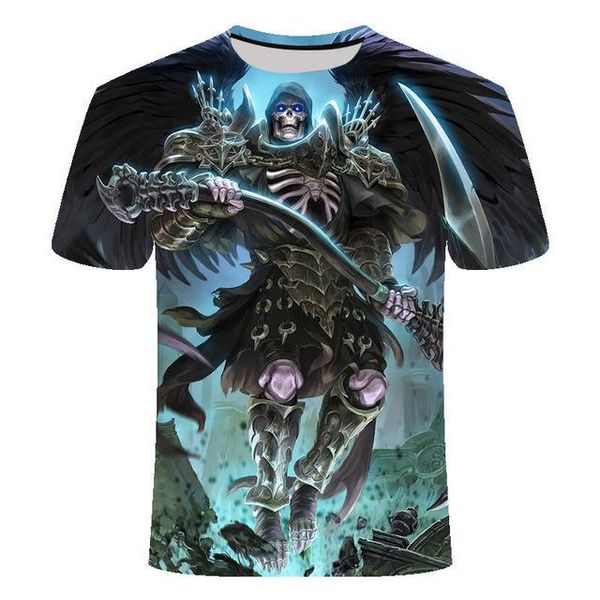 

3d skull poker men brand mens 3d print shirts kawaii comics humor men clothing