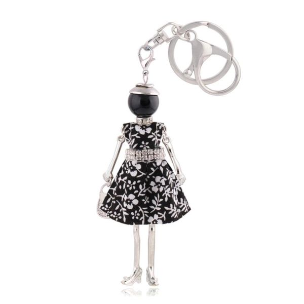 

statement charm women keychain fashion handmade girl key chain female pendant wholesale gift jewelry wholesale, Silver