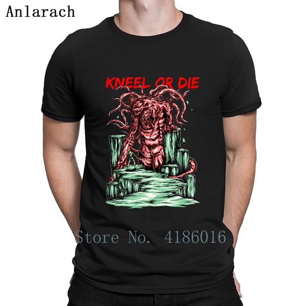 

kneel or die death from the cliff giftidea t shirt crazy novelty cotton summer style s-4xl designing comfortable shirt