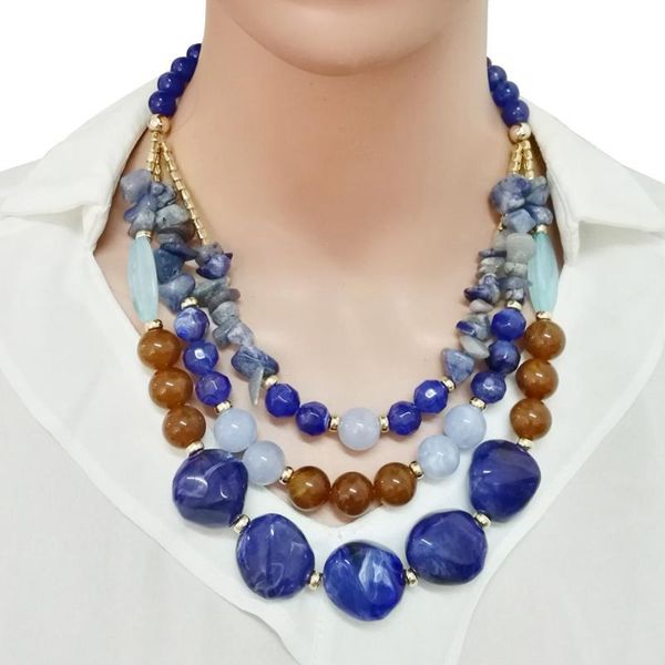

new trendy jewelry of double-layers manual 4 colors necklace/earring 2 pieces sets woman party costume jewlery set, Silver