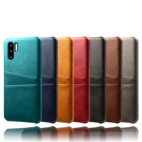 

luxury leather pu card holder phone cover case for huawei p30 mate 20 pro honor v20 nova lite 4 y9 y7 2019