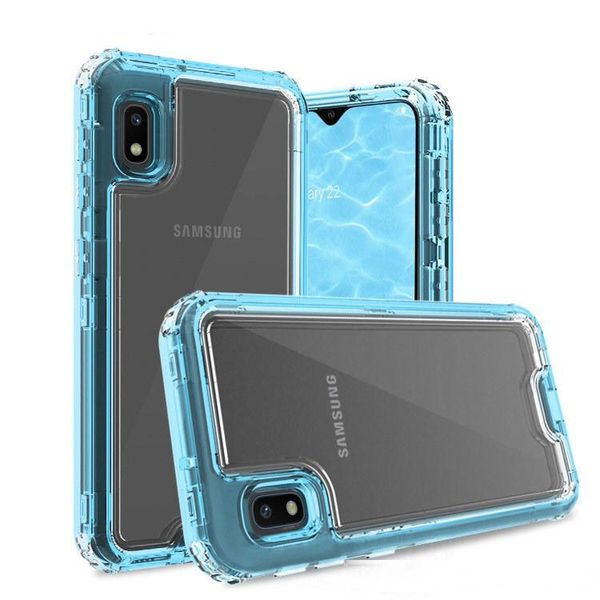 

hybrid armor colourful combo case for samsung galaxy a10e a20 j2 core j3 2018 j7 2018 tpu pc clear back cover shell oppbag