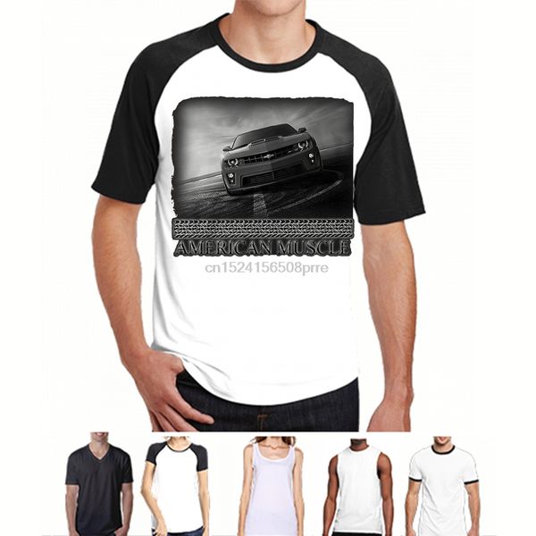

funny men t shirt women novelty tshirt retro - american muscle new classic chevy camaro ss red black tshirt t-shirt