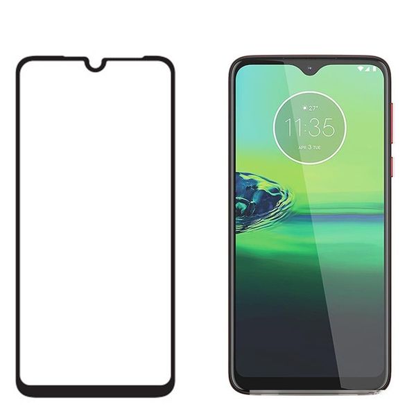 

full cover tempered glass screen protector silk printed for motorola moto e6 e6s e6 plus g8 g8 play g8 plus 1000pcs/lo