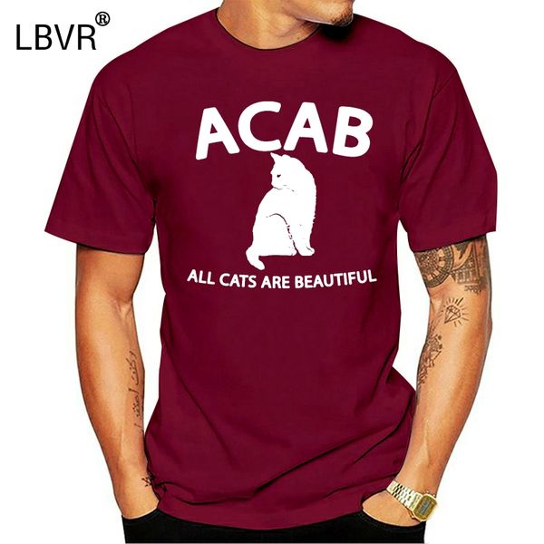 

customize crazy acab 32 all cats are beautiful t shirt for men hipster men's tshirts 2020 oversize s-5xl