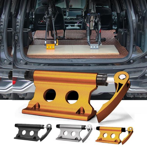 

велосипед передняя вилка быстрый релиз фиксированной клип багажник автомобиля suv модифицирована portab желтый серебряный аксессуары черный