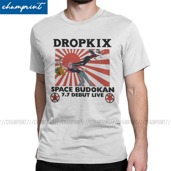 

спорт space dandy dropkix t-shirt мужчины япония аниме моды 100% хлопка тройников шеи экипажа с коротким рукавом рубашки партии одежды