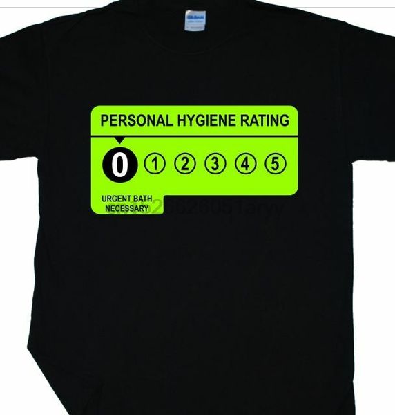 

personal hygiene rating t-shirt (food beer pub stag do drinking wash