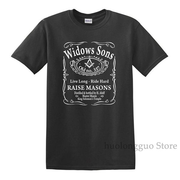 

masonic mason widows sons t shirt mason h abiff shriner scottish rite f &a m 100% cotton men t shirt women tee