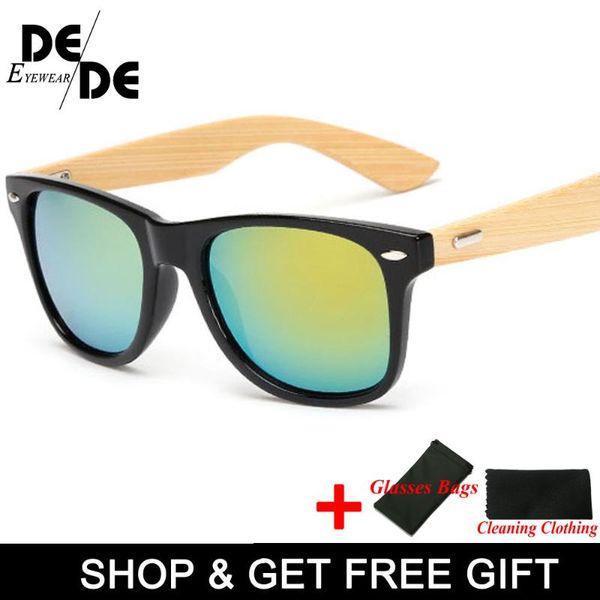 

fashion brand design bamboo sunglasses vintage wooden leg eyeglasses sunglasses male female women men travel goggles sun, White;black