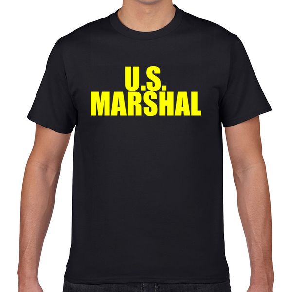 

t shirt men us marshal 3 humor white geek cotton male tshirt xxxl