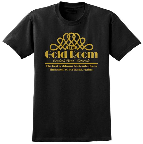 

gold room t-shirt inspired by the shining - classic retro horror movie 2019 new short sleeve men fashion o-neck cotton t shirt