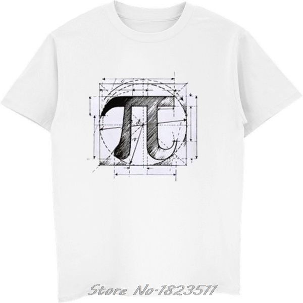 

горячие продажи урожай символ эскиз math pi t-shirt creative design печатается с коротким рукавом футболка мужчины тройники