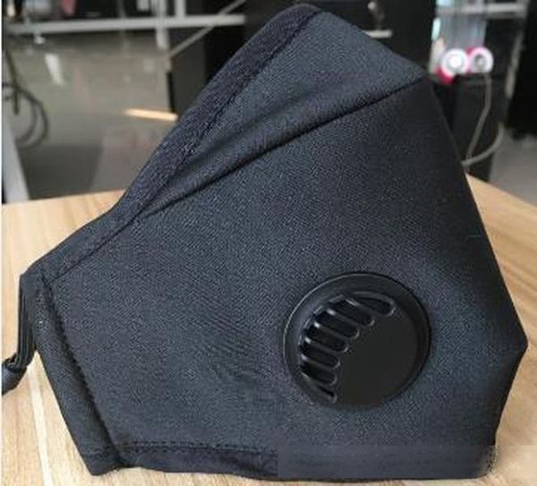 

valve face masks reusable dustproof windproof washable filter mask replacable filter valve respirator cloth cotton face mask dhl