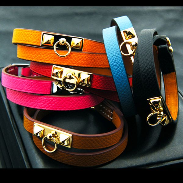 

Hot Sale New Fashion Brand Jewelry 316L Stainless Steel Bracelets Bangles pulseiras Leather Bracelets For Women/Men Gift