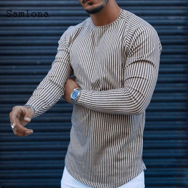 

men's t-shirts summer fashion patchwork stripes pullovers men t shirt autumn casual leisure long sleeve tees mens clothing 2021, White;black