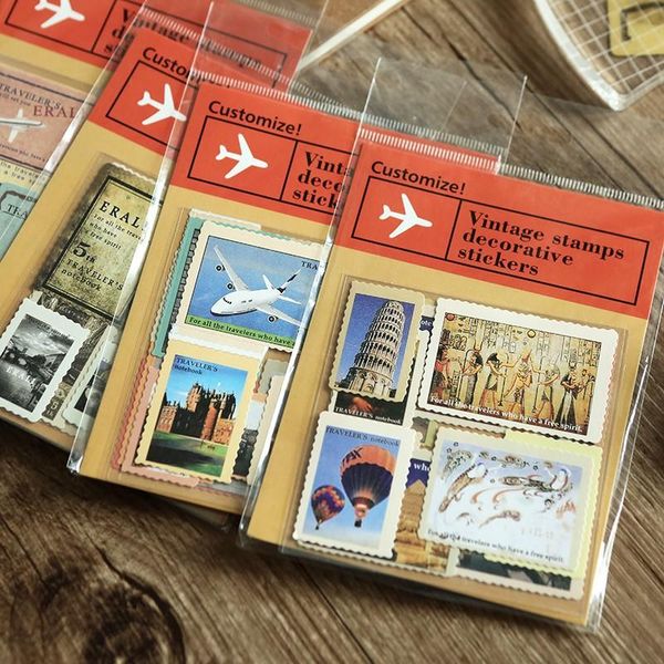 

марка декоративных diary скрапбукинг альбом марка фото ретро наклейка наклейка tz27 путешествие этикетка diy штемпель урожай djfri