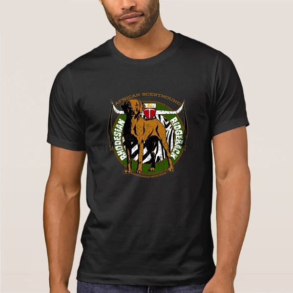 

2018 latest rhodesian ridgeback dog t-shirt homme cotton organic short sleeve men shirt brand- clothing plus size