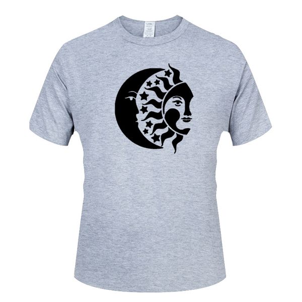 

men's short-sleeved cotton t-shirt interesting nifty beautiful sun artistic delicate men's pattern men's cotton t-shirt