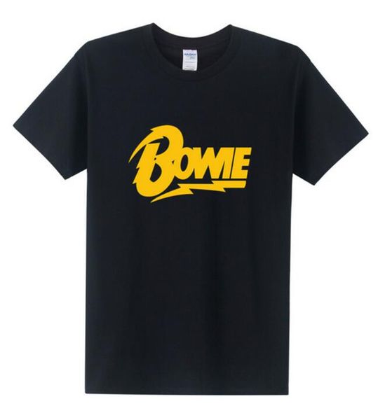 

david bowie men t shirt rock in memory short sleeve casual rock bowie logo t-shirt men rock boy xs-xxl