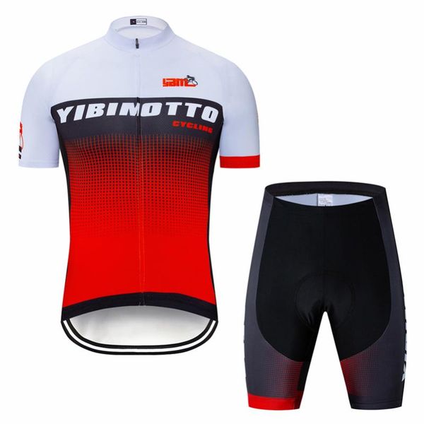 

ybm men's cycling jersey quick-dry summer team bicycle clothing cycle wear shirt ropa ciclismo mtb bike jerseys, Black;red