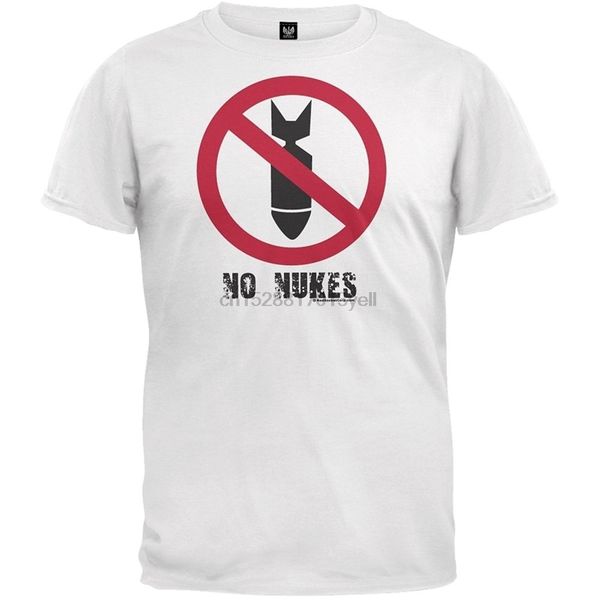 

2018 fashion casual streetwear old glory - mens no nukes t-shirt cotton tee shirts short-sleeve designer shirts
