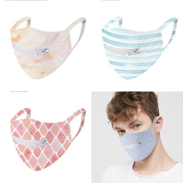 

sun proof zipper mascarilla washable protective ultra thin faces masks mesh monolayer respirator riding fashion reusable man women 6ll b2