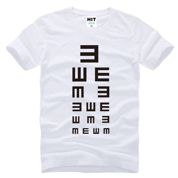 

забавный глаз диаграмма t shirt men тенниска 2016 мужские короткие рукава o шеи хлопка tee camisetas hombre tshirt