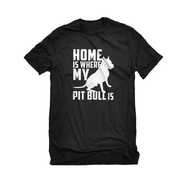 

2019 fashion summer mens home is where my pit bull is short sleeve t-shirt #3156 tee shirt